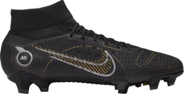 Бутсы Nike Mercurial Superfly 8 Pro FG 'Black Metallic Gold', черный dj2848 007 | black