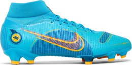 Бутсы Nike Mercurial Superfly 8 Pro FG 'Chlorine Blue Laser Orange', синий dj2848 484 | blue