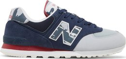 New Balance: Синие кроссовки  574