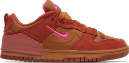 Nike: Коричневые кроссовки  Dunk Low Disrupt