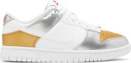 Nike: Серебристые кроссовки  Dunk Low SE