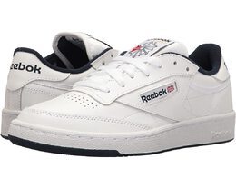 Reebok: Серые кроссовки  Club C 85