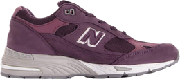 New Balance: Фиолетовые кроссовки  991