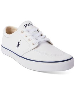 Polo Ralph Lauren: Белые кроссовки 