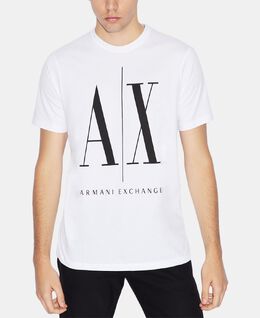 Armani Exchange: Футболка  Icon с принтом