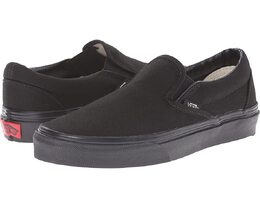 Vans: Чёрные кроссовки  Classic Slip On