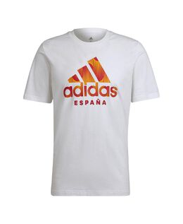 Adidas: Белая футболка 