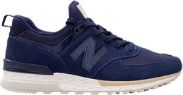 New Balance: Тёмные кроссовки  574