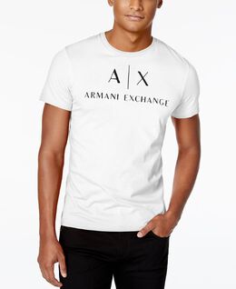 Armani Exchange: Футболка с принтом 