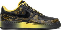 Nike: Чёрные кроссовки  Air Force 1