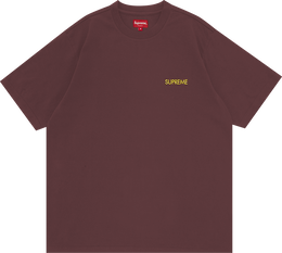 Supreme: Коричневая футболка 