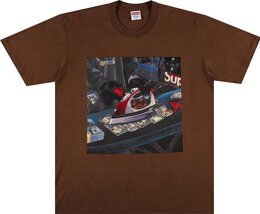 Supreme: Коричневая футболка 