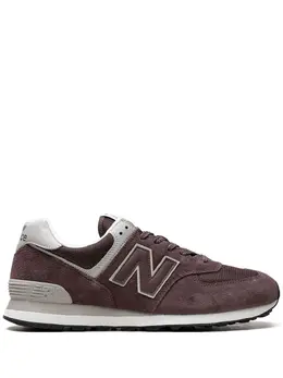 New Balance: Коричневые кроссовки 574