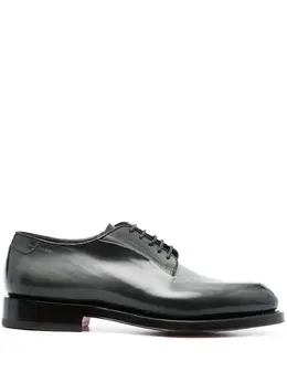 Santoni: Тёмные туфли  Derby