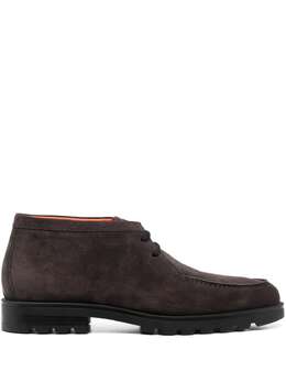 Santoni: Коричневые ботинки 