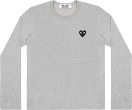 Comme Des Garçons Play: Серый свитшот  Heart