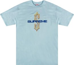 Supreme: Голубая футболка 