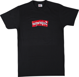 Supreme: Чёрная футболка  Box Logo