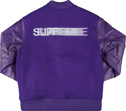 Supreme: Фиолетовая куртка  Motion Logo