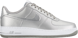 Nike: Серебристые кроссовки  Air Force 1 Low