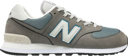 New Balance: Серые кроссовки  574