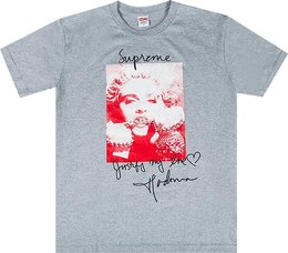 Supreme: Серая футболка  Madonna