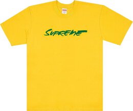 Supreme: Жёлтая футболка  Futura