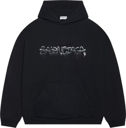 Balenciaga: Чёрная толстовка 