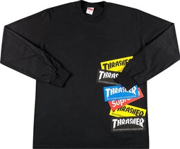 Supreme: Чёрный свитшот  Thrasher