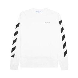 Off-White: Белый свитшот  Diag