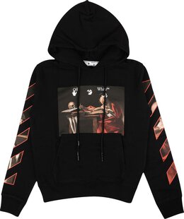 Off-White: Чёрная толстовка  Caravaggio