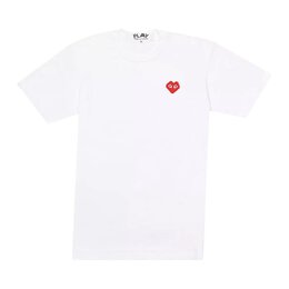 Comme Des Garçons Play: Белая футболка  Heart