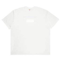 Supreme: Белая футболка  Box Logo