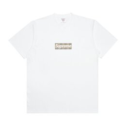 Supreme: Белая футболка  Box Logo