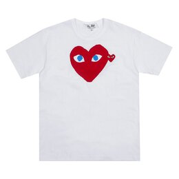 Comme Des Garçons Play: Голубая футболка  Heart