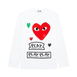 Comme Des Garçons Play: Красная футболка 