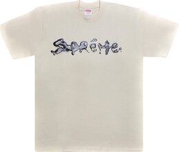 Supreme: Бежевая футболка 