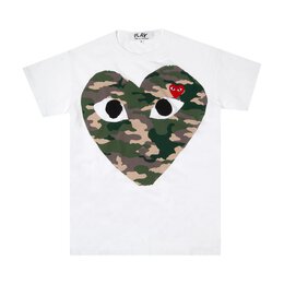 Comme Des Garçons Play: Белая футболка  Heart