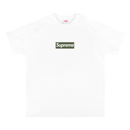 Supreme: Белая футболка  Box Logo