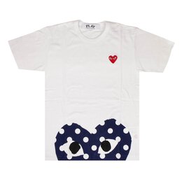 Comme Des Garçons Play: Белая футболка  Heart