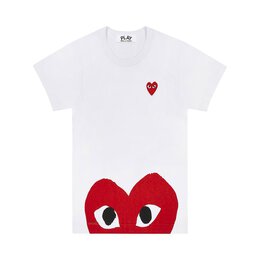 Comme Des Garçons Play: Белая футболка  Heart