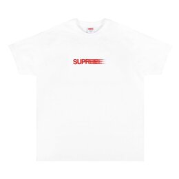 Supreme: Белая футболка  Motion Logo