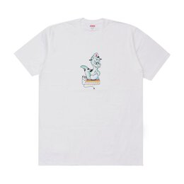 Supreme: Белая футболка  Dinosaur