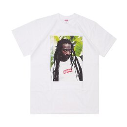 Supreme: Белая футболка  Buju Banton