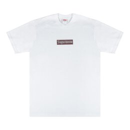 Supreme: Белая футболка  Box Logo