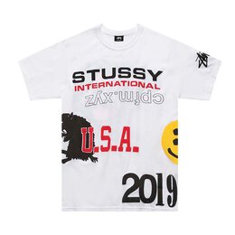 Stussy: Белая футболка 