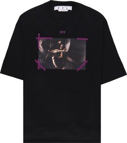 Off-White: Чёрная футболка  Caravaggio