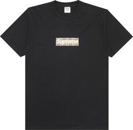 Supreme: Чёрная футболка  Box Logo