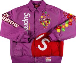 Supreme: Фиолетовая куртка  Mitchell Ness