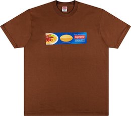 Supreme: Коричневая футболка  Spaghetti